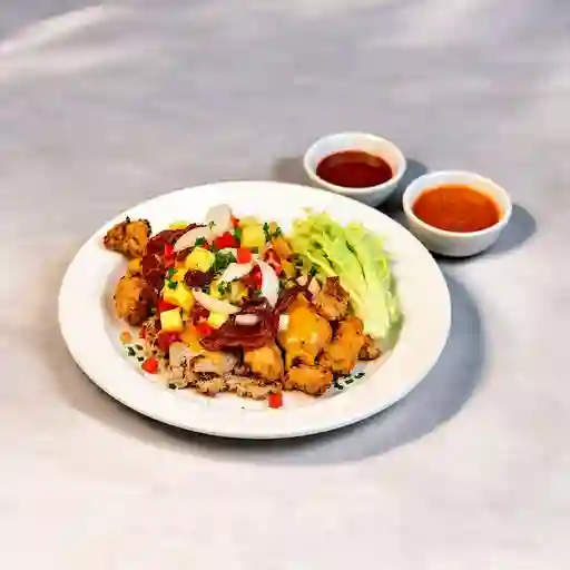 Mixto pernil y pollo