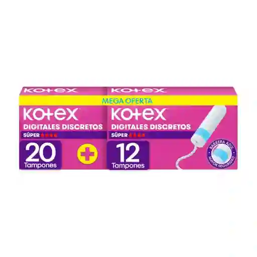 Kotex Tampón Digital Súper 32 Und