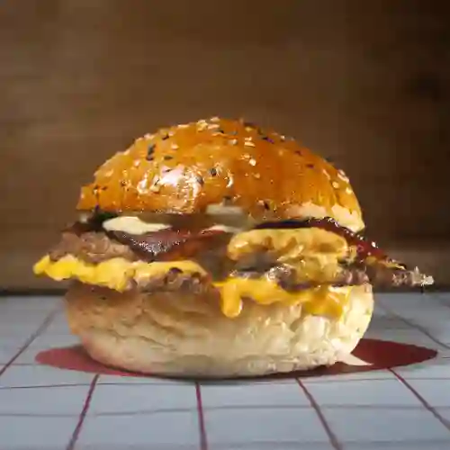 Hamburguesa Smash Doble + Papa a la Francesa