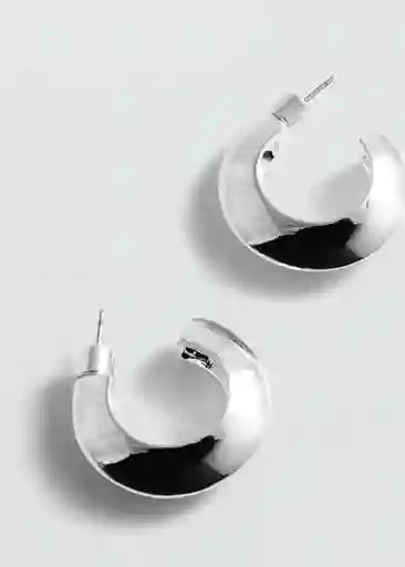 Pendientes Renata Plata Talla 99 Mujer Mango