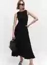 Vestido Caldera-A Negro Talla M Mujer Mango