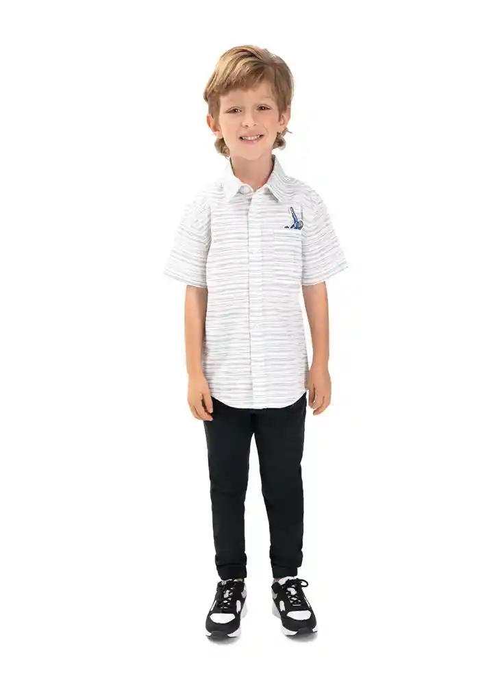 Camisa Manga Corta 4t - Bco10-000