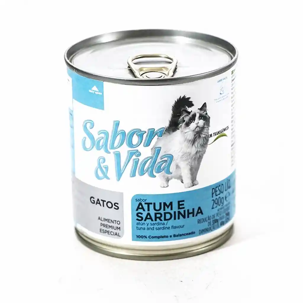 Sabor Y Vida Alimento Para Gato Gato Atún Y Sardina 290 G