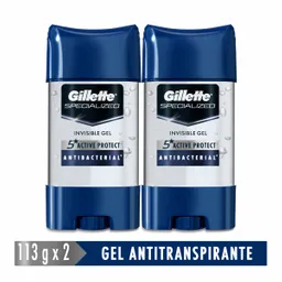 Gillette Desodorante en Gel Antibacterial Clear Gel