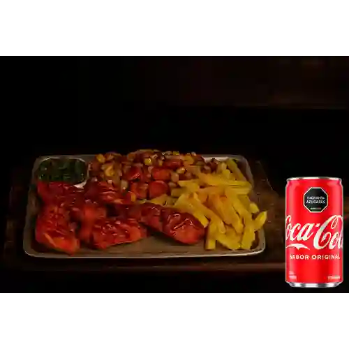 Combo Costillas BBQ + Coca Cola Original 235 ml