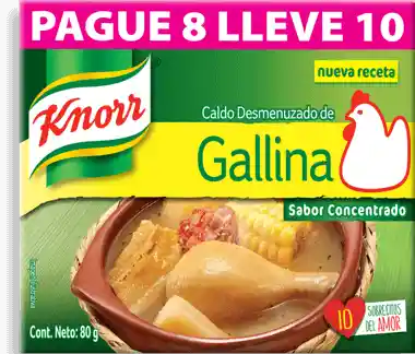 Knorr Caldo Caja x 10 Unidades.