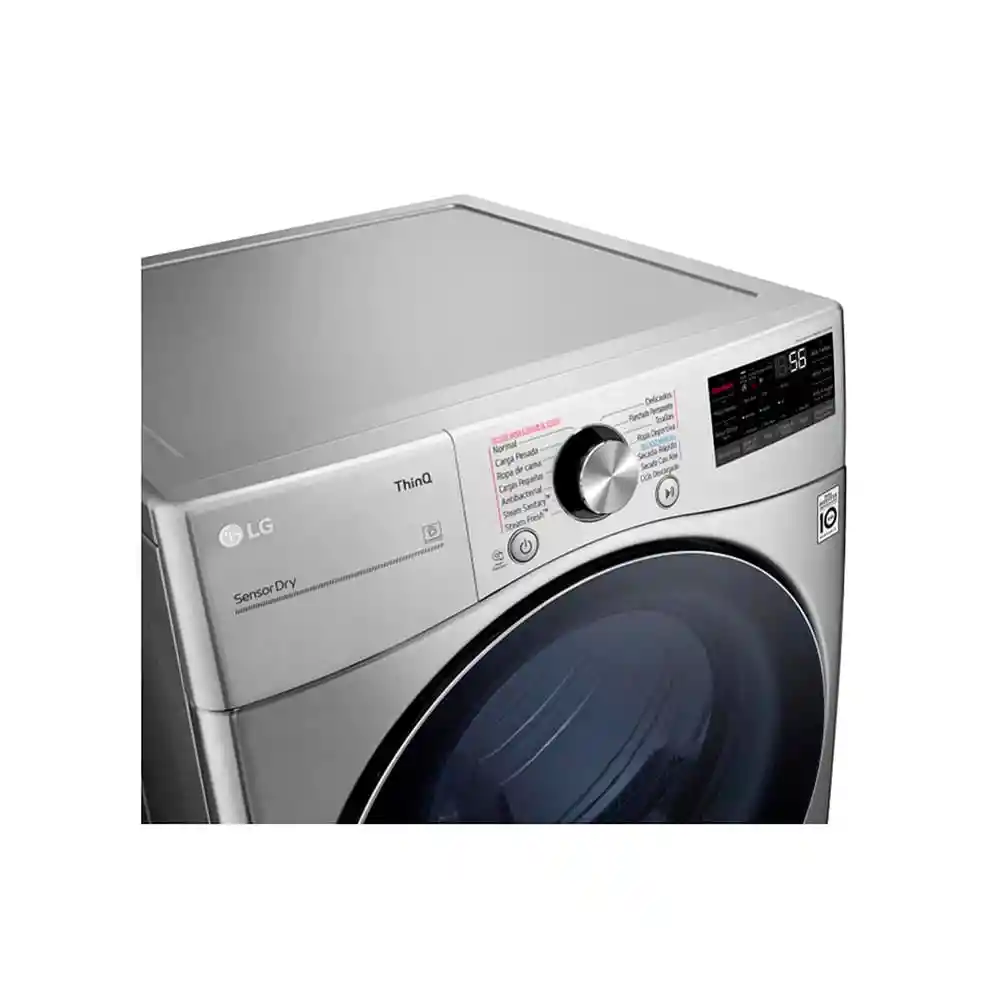 Secadora Lg Carga Frontal Turbo Steam Gris Df22vv2sr