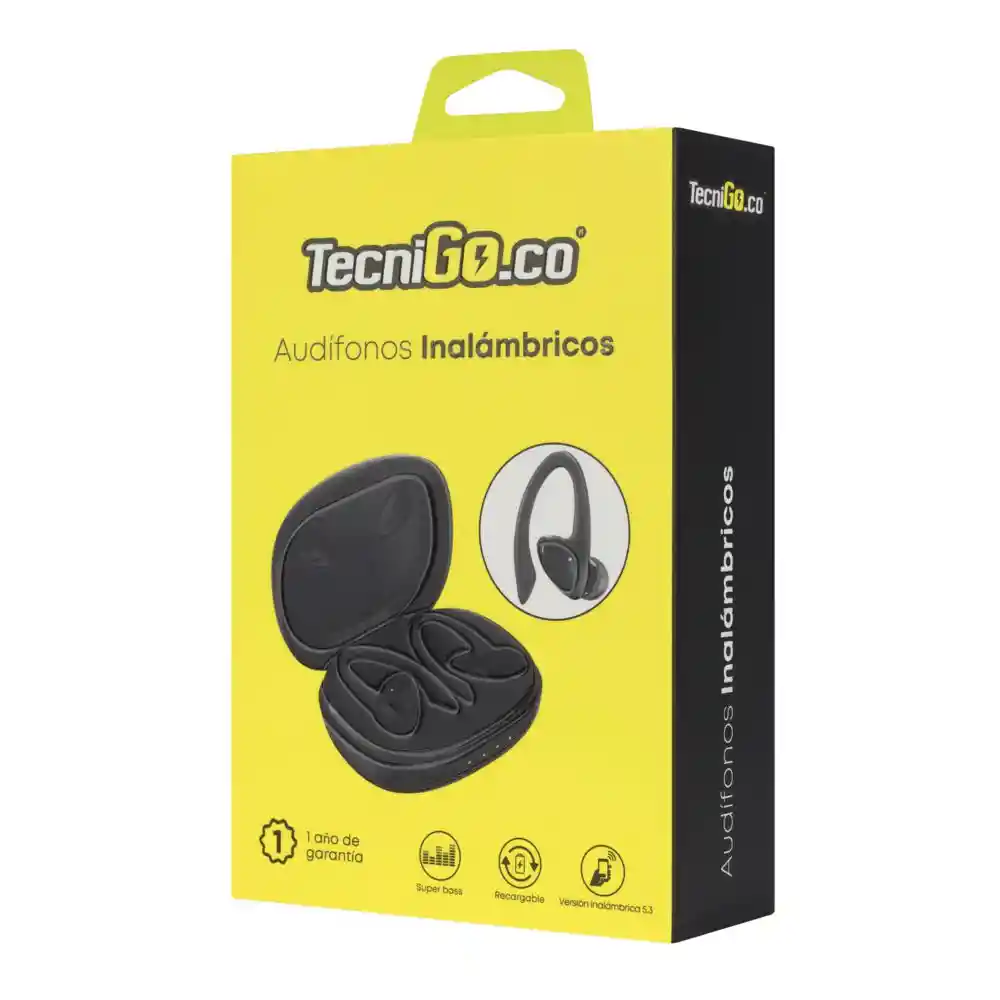 Audífonos Tecnigo Tng 24 Inalámbricos Negro
