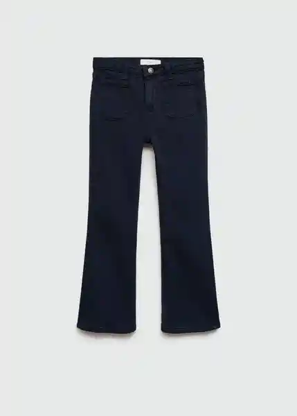 Jean Flare7 Navy Talla 07 Niñas Mango