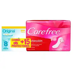  O.B Tampón Original Super + Carefree Protectores Diarios