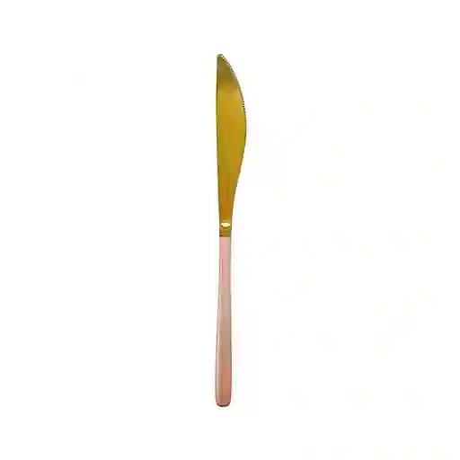 Miniso Cuchillo Con Mango Grande Rosa y Dorado