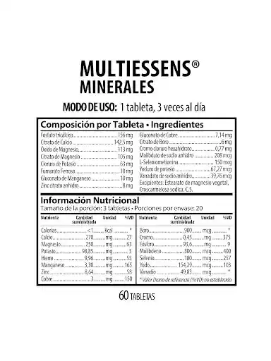 Nutrabiotics Suplemento Dietario Multiessens Minerales