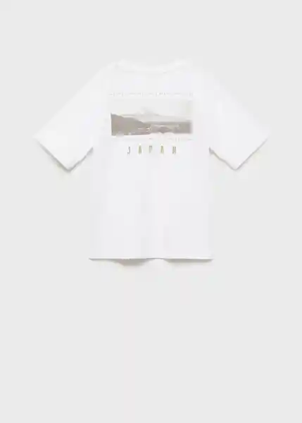 Camiseta Japan Off White Talla 12 Niños Mango