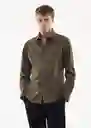 Camisa Play Khaki Talla M Hombre Mango