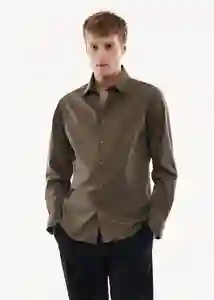 Camisa Play Khaki Talla M Hombre Mango