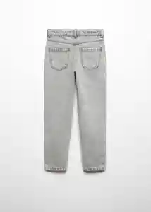 Jean Mom Tejano Gris Talla 12 Niña Mango