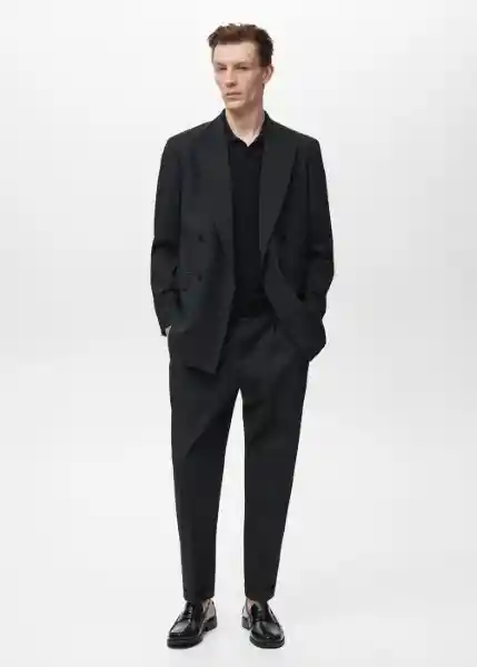 Blazer Americana Boston Negro Talla 50 Hombre Mango