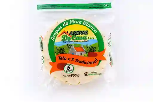 Arepas de Casa Arepa de Maíz Blanco Tradicional