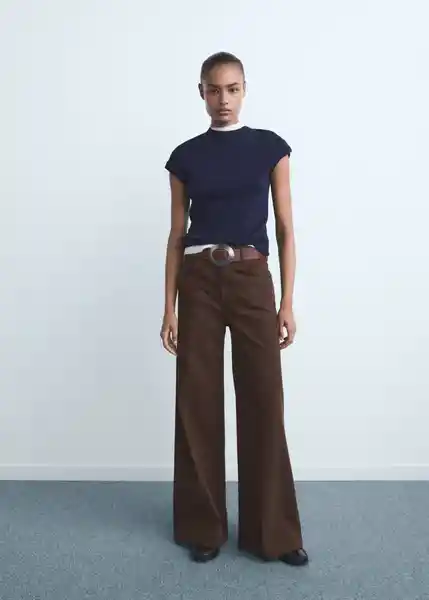 Jean Elise Chocolate Talla 34 Mujer Mango