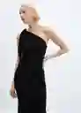 Vestido Lazaro Negro Talla S Mujer Mango