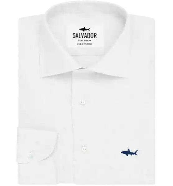 Camisa Hombre Blanca Talla S Salvador Beachwear