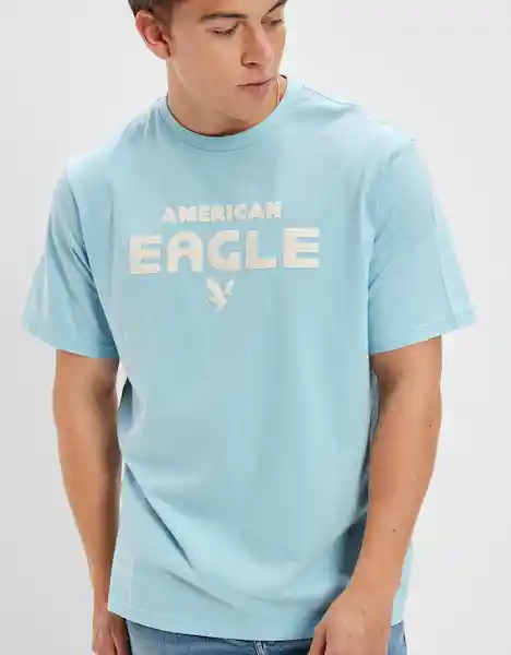 Camiseta Hombre Azul Talla X-SMALL 400386161812 American Eagle