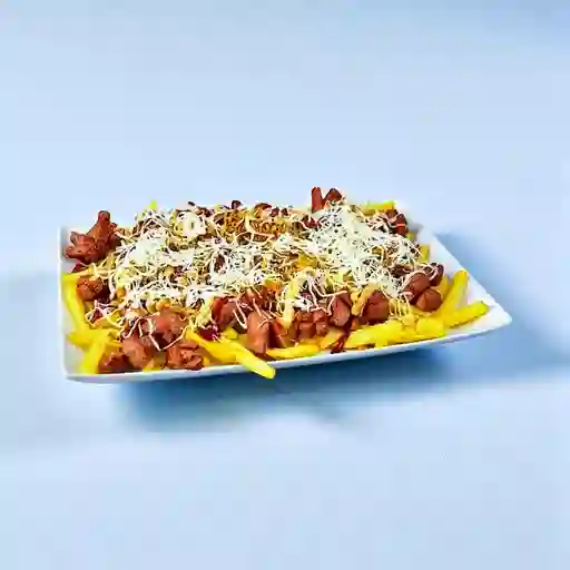 Salchipapa Fuego Hawaian