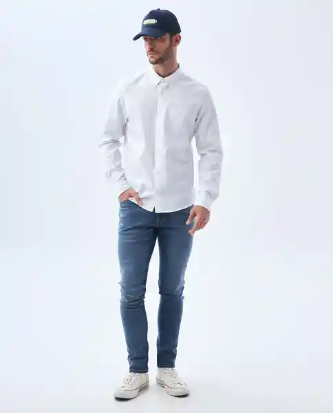 Camisa Hombre Blanco Talla XL 812F502 Americanino