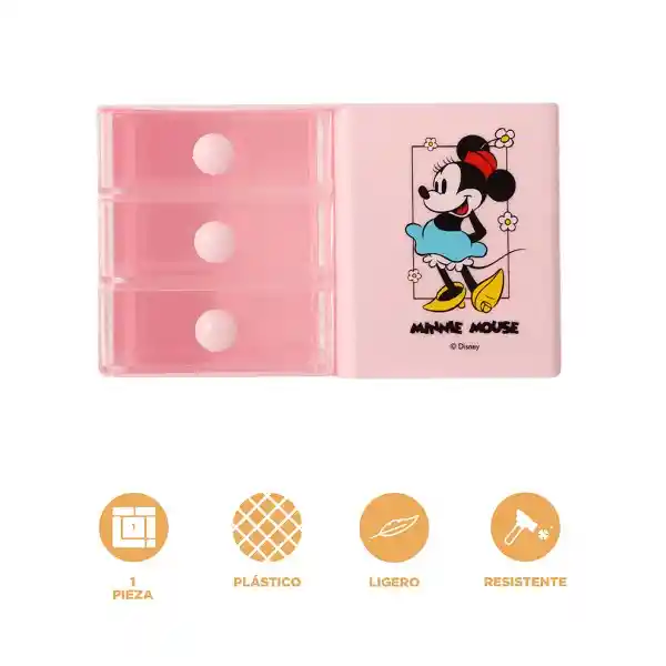 Organizador Plástico de Tres Capas Para Escritório Minnie Miniso