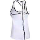 Under Armour Polera Knockout Tank Blanco Para Mujer Talla SM