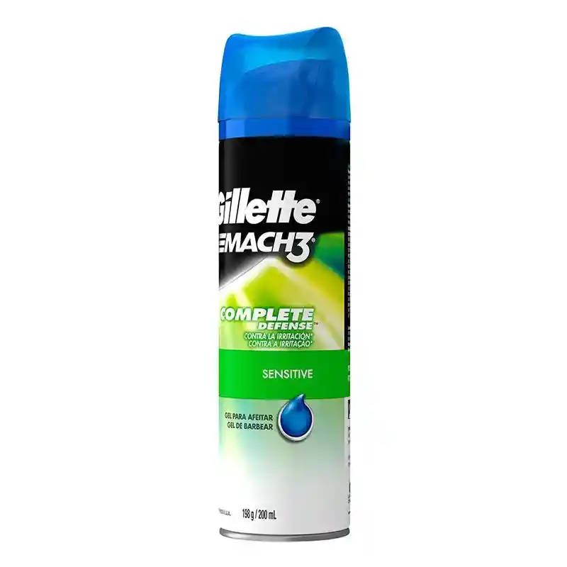 Gillette Gel para Afeitar Mach 3 Complete Defense