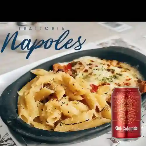 Combo Pollo a la Parmesana + Club Colombia Roja 355 ml