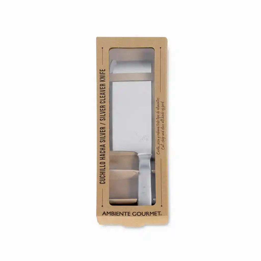 Cuchillo Hacha Silver Ambiente Gourmet