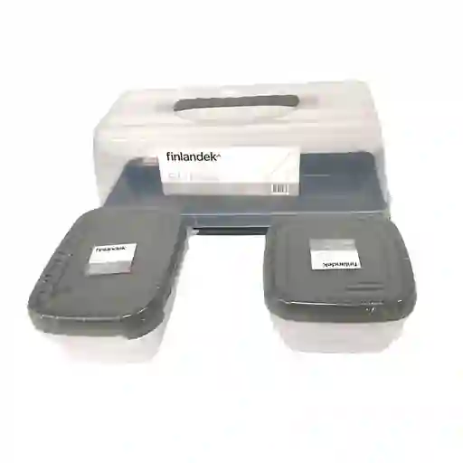 Set X 7piezas Caja Pastelera + Set X 6 Recipientes Finlandek Combo 5