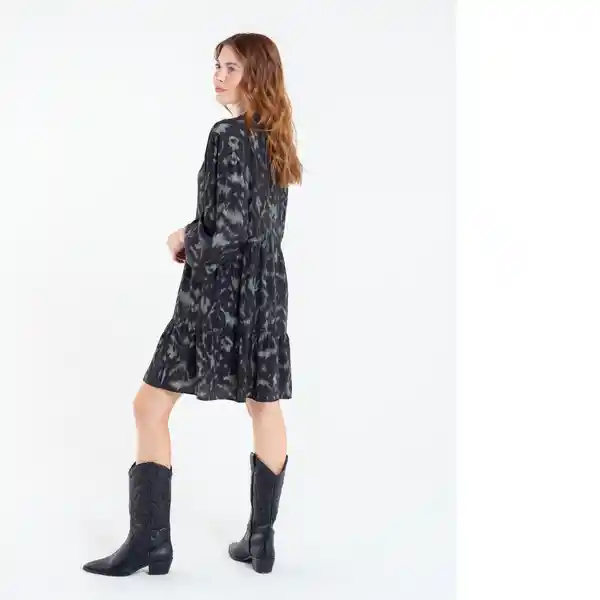  Vestido Camacupa Mujer Negro Puro Ultra Oscuro Talla S Naf-Naf 