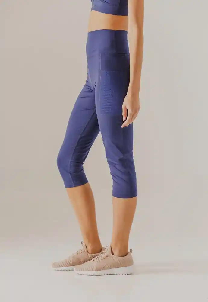 Leggings Capri Azul Talla S