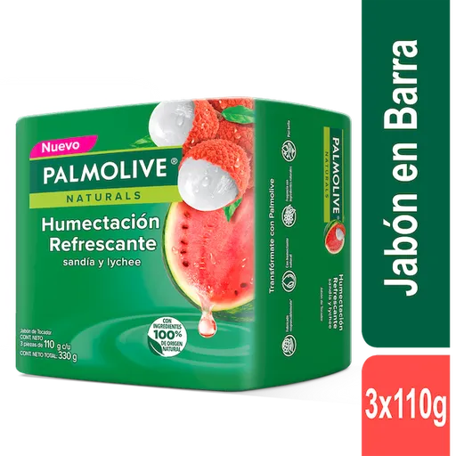 Palmolive Jabón Watermelon & Lychee 110 g