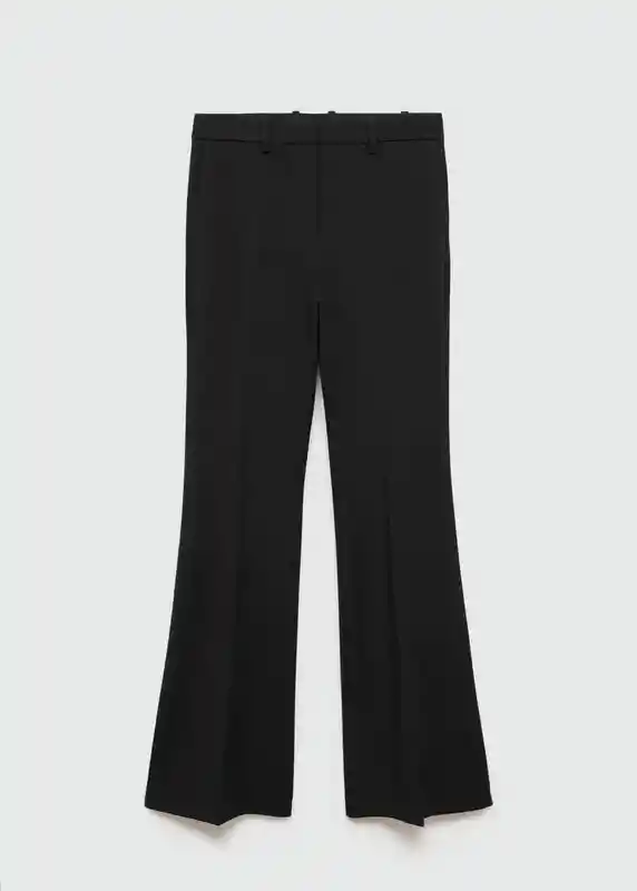 Pantalón Emma Negro Talla 34 Mujer Mango