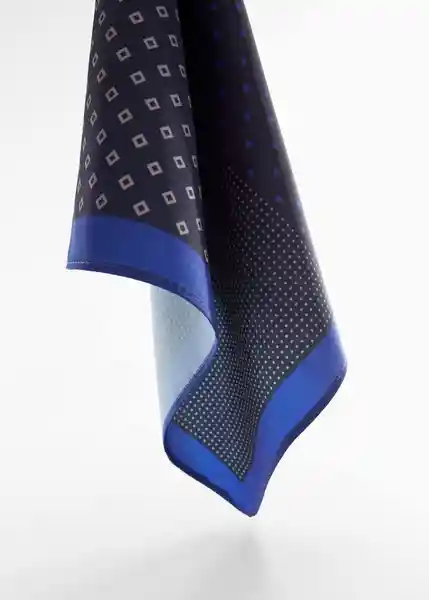Pañuelo Combi Navy Talla 99 Hombre Mango