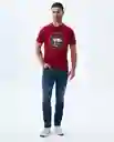 Camiseta Hombre Rojo Talla M 849f016 Americanino