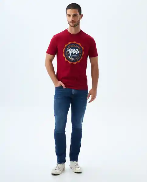 Camiseta Hombre Rojo Talla M 849f016 Americanino