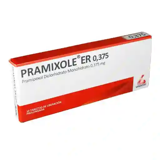 Pramixole ER (0.375 mg) 10 Tabletas