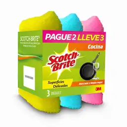   Scotch Brite  Esponja De Cocina Curly Limpieza Delicada  