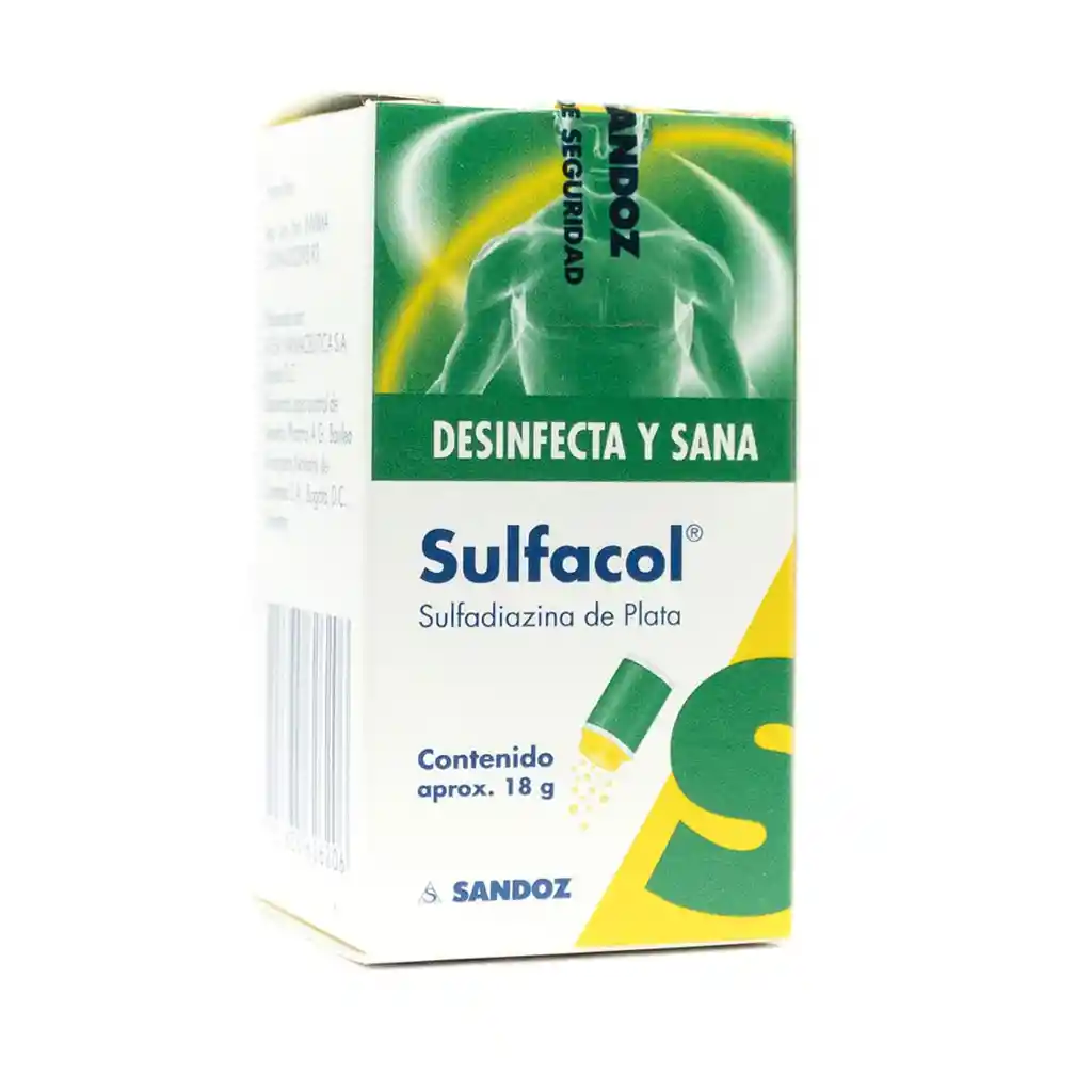 Sulfacol Sulfadiazina de Plata Polvo