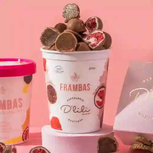 Pícolos de Brownie y Frambuesas