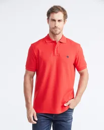 Camiseta Polo Classic Hombre Rojo Marte Oscuro L Chevignon