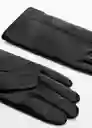 Guantes Ofelia Negro Talla S Mujer Mango