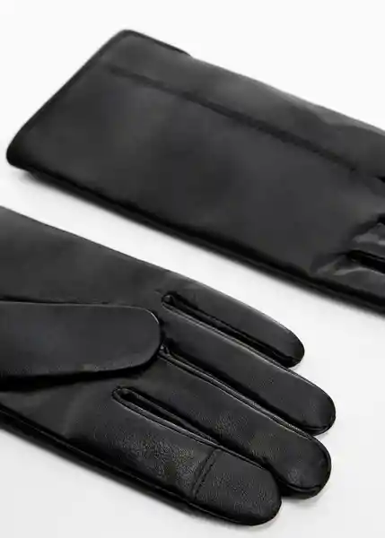 Guantes Ofelia Negro Talla S Mujer Mango