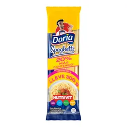 Pasta Doria Spaguetti 20% Extra Contenido
