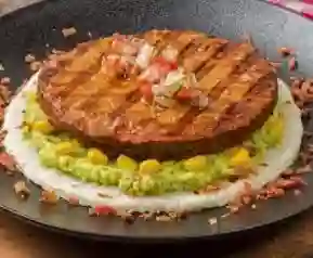 Arepa Con Carne De Hamburguesa
